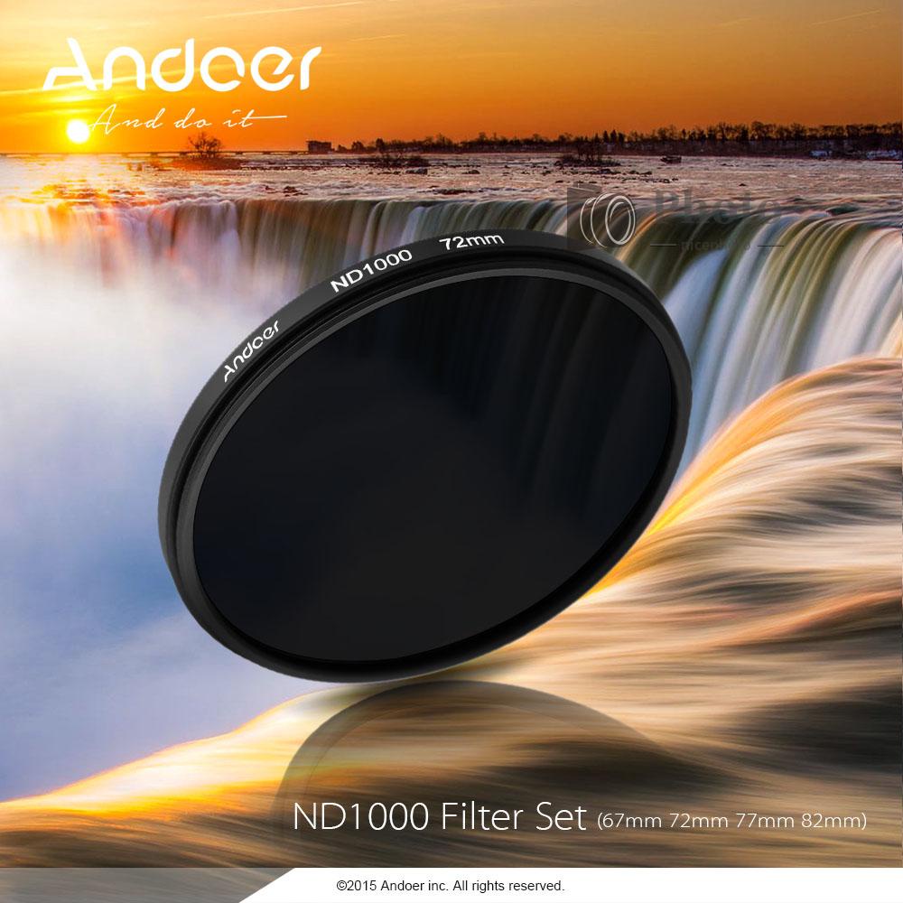 Andoer 82mm ND1000 10 Stop Fader Neutral Density Filter for   DSLR Camera