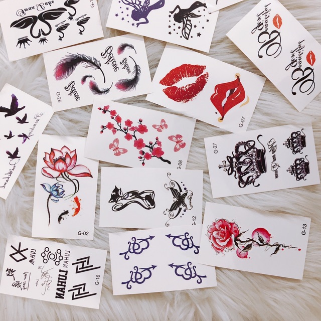 Set 30 tấm hình xăm dán giá 50k - tattoo