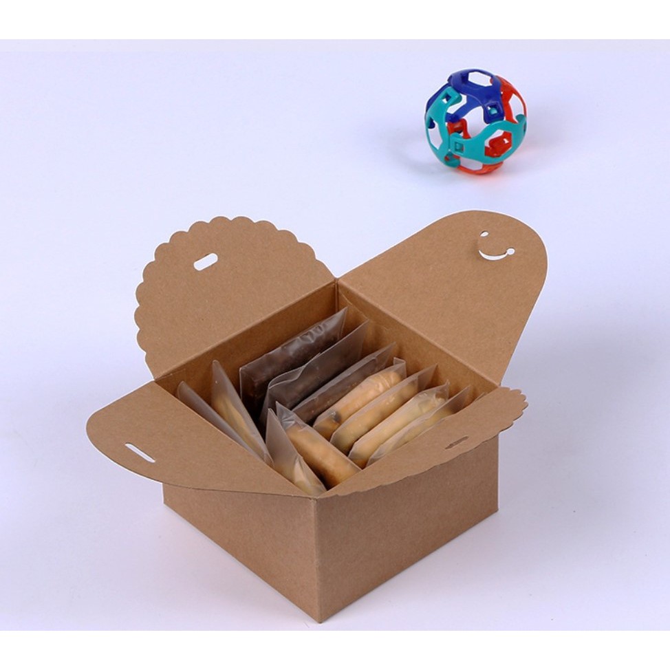 DEC 01--04  Hộp đựng bánh kẹo  12X12X9CM (Đỏ-Đen_nâu_trắng) | BigBuy360 - bigbuy360.vn