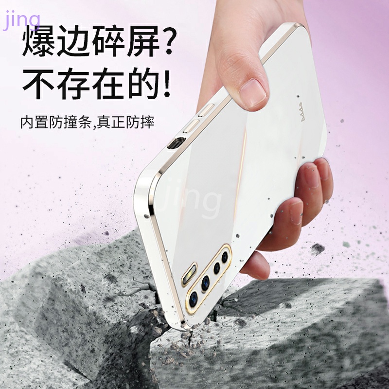 Ốp lưng Oppo Reno 3 Case Bảy màu Vỏ điện thoại kết cấu sang trọng + Phim bảo vệ