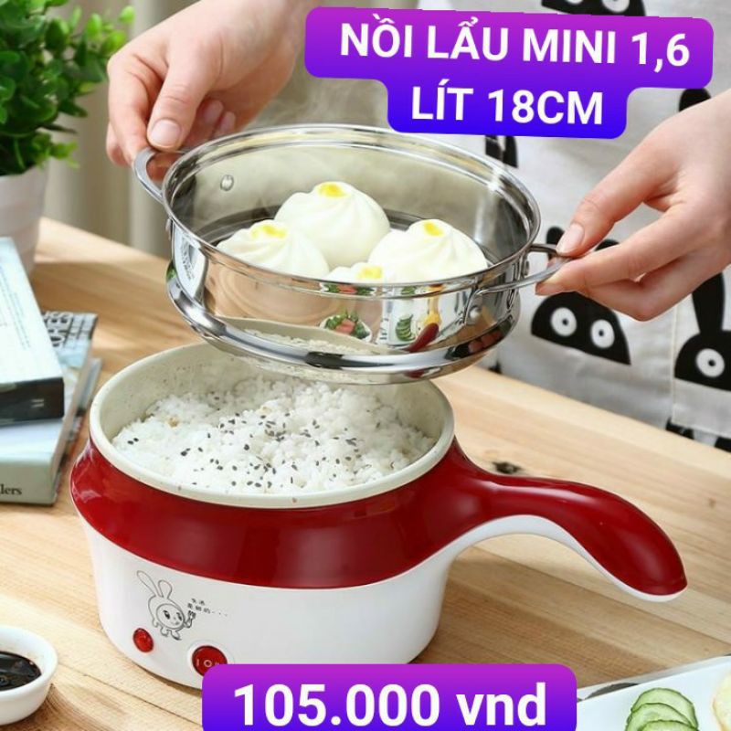 NỒI LẨU MINI 1,6 LÍT 18CM siêu nhanh