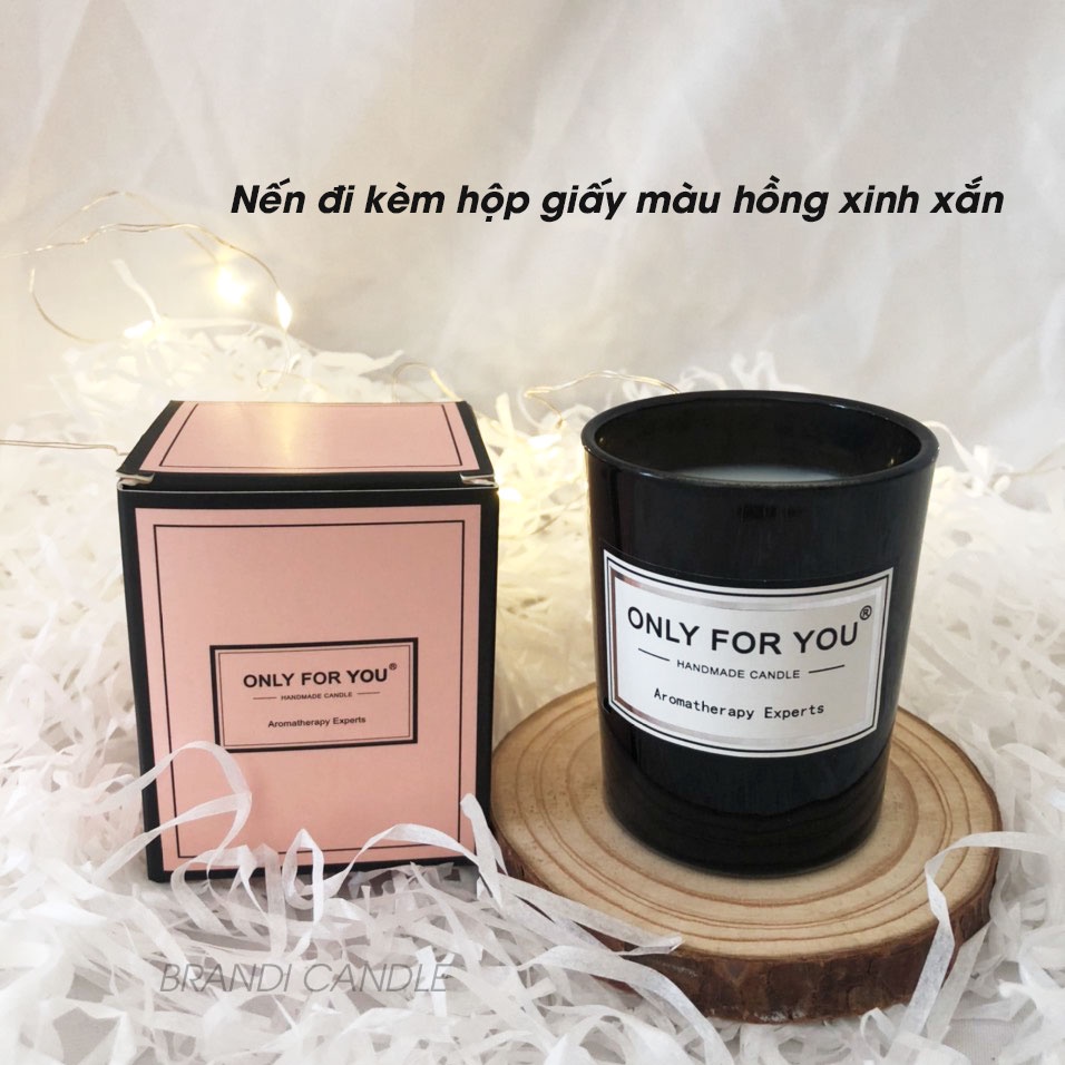 Nến Thơm Trang Trí Only For You Hũ Thủy Tinh Nhỏ Màu Sắc