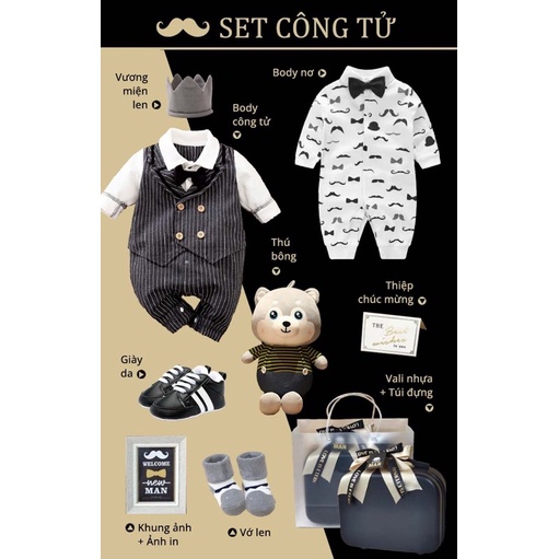 HÀNG SẴN QUÀ TẶNG - Set đồ tết - Set CÔNG TỬ + tặng ảnh in theo yêu cầu