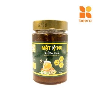Mật Ong Gừng Sả Honeco Beera hỗ trợ giảm ho, giải cảm (500g)