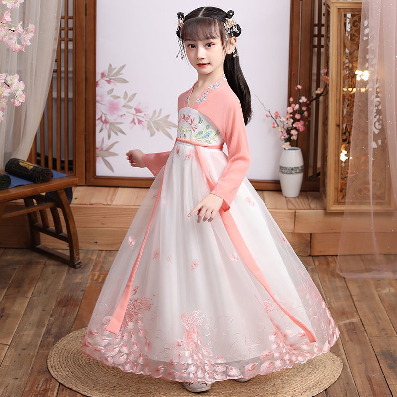 Hàng Mới Về Đầm Hán Phục Thời Trang Mùa Hè Phong Cách Trung Hoa Cho Bé Gái 12-21 Tuổi