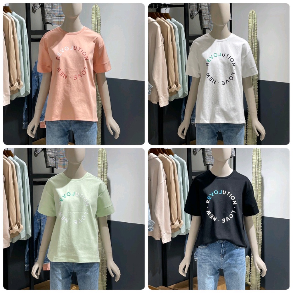 Áo phông unisex Revolution 4 màu Free size TATE. HA2828