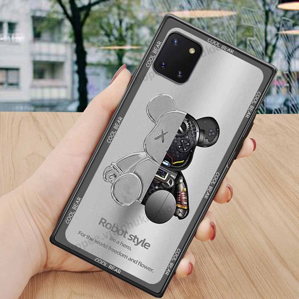 Ốp lưng điện thoại Samsung Note 10 Lite in hình gấu bear, kaws, doremon thời trang, ốp lưng cao cấp chất lượng