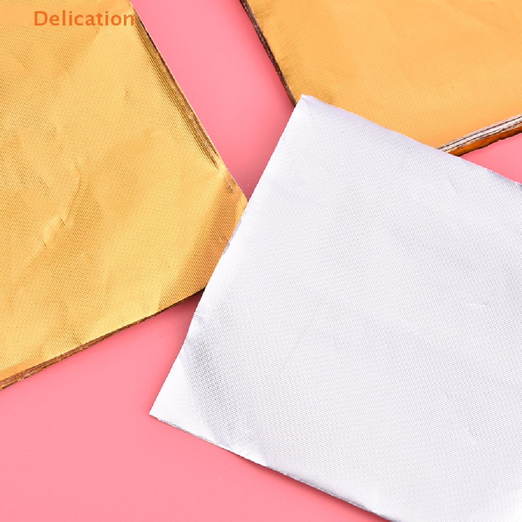 [Delication] Gói 100 Giấy Thiếc Mạ Vàng Đựng Bánh Kẹo Sô Cô La Cho Tiệc Tùng