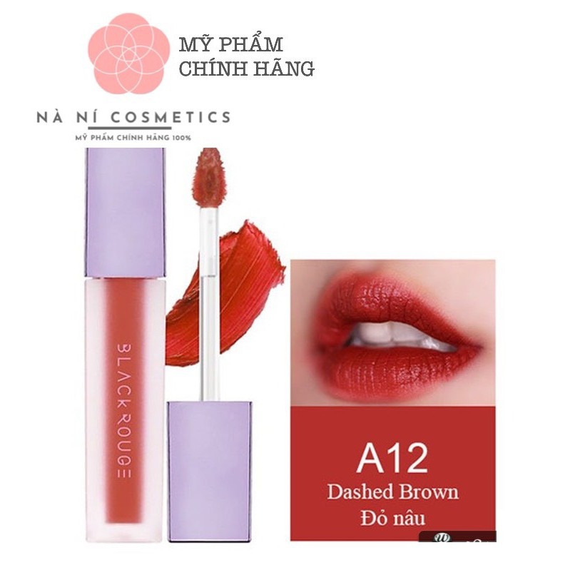 Son Kem Lì Black Rouge Mịn Môi Air Fit Velvet Tint Mood Filter 36.6g #A12