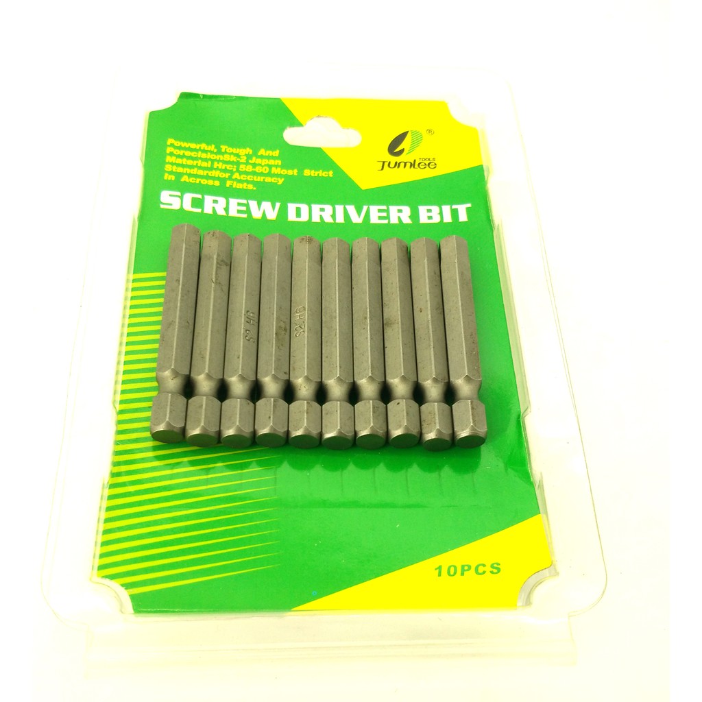 BỘ 10 ĐẦU VÍT LỤC GIÁC 6MM