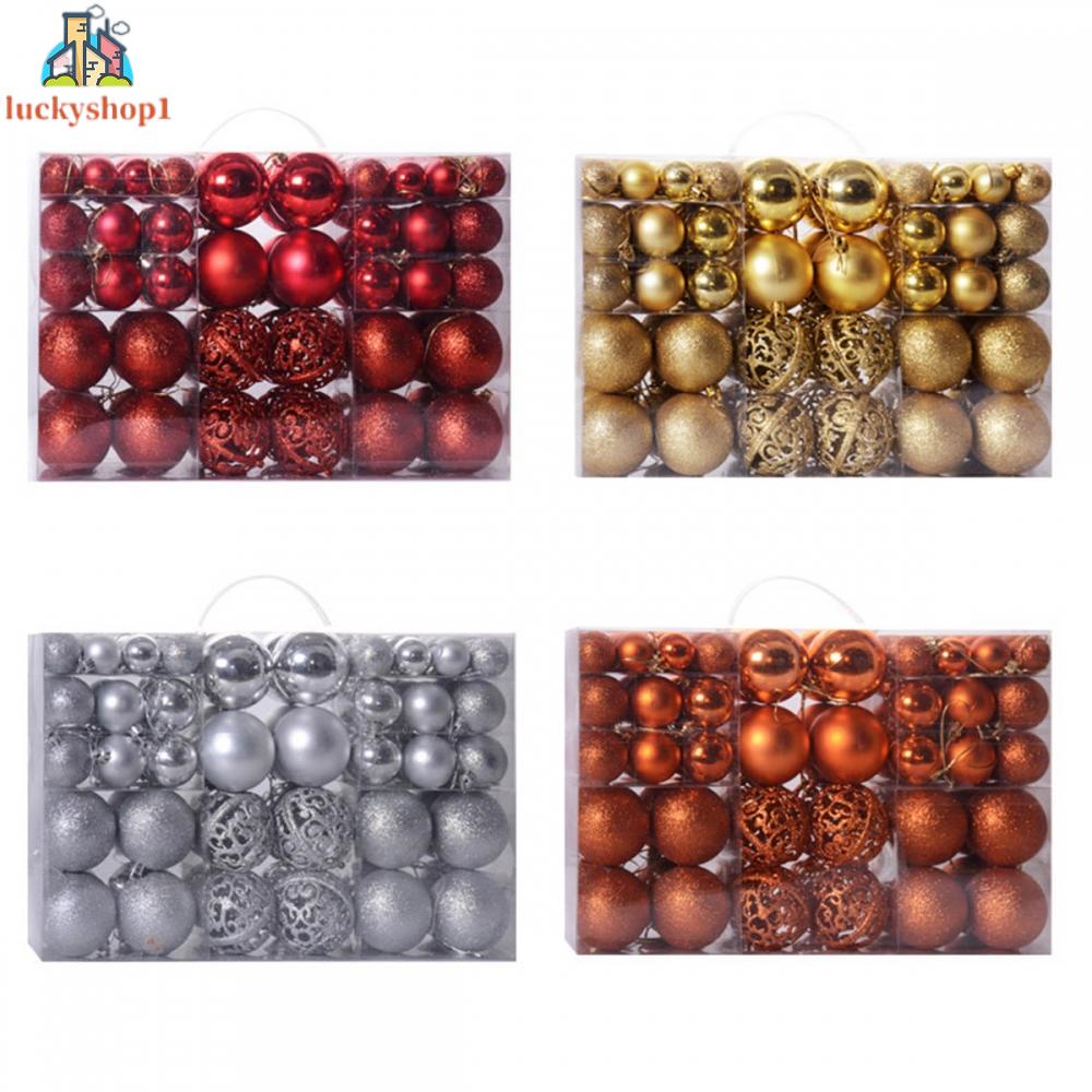 Set 100 Trái Châu Trang Trí Cây Thông Noel