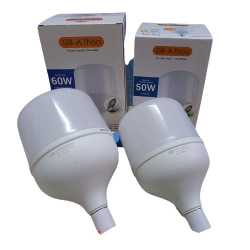Bóng đèn LED trụ nhôm 60w Thiết Bị Điện G8 ánh sáng trắng tiết kiệm điện 80%