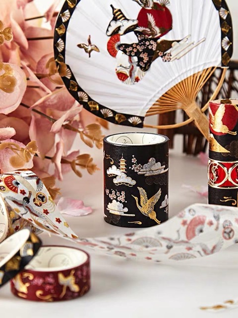 Băng dính cổ trang sét 5 cuộn có sẵn