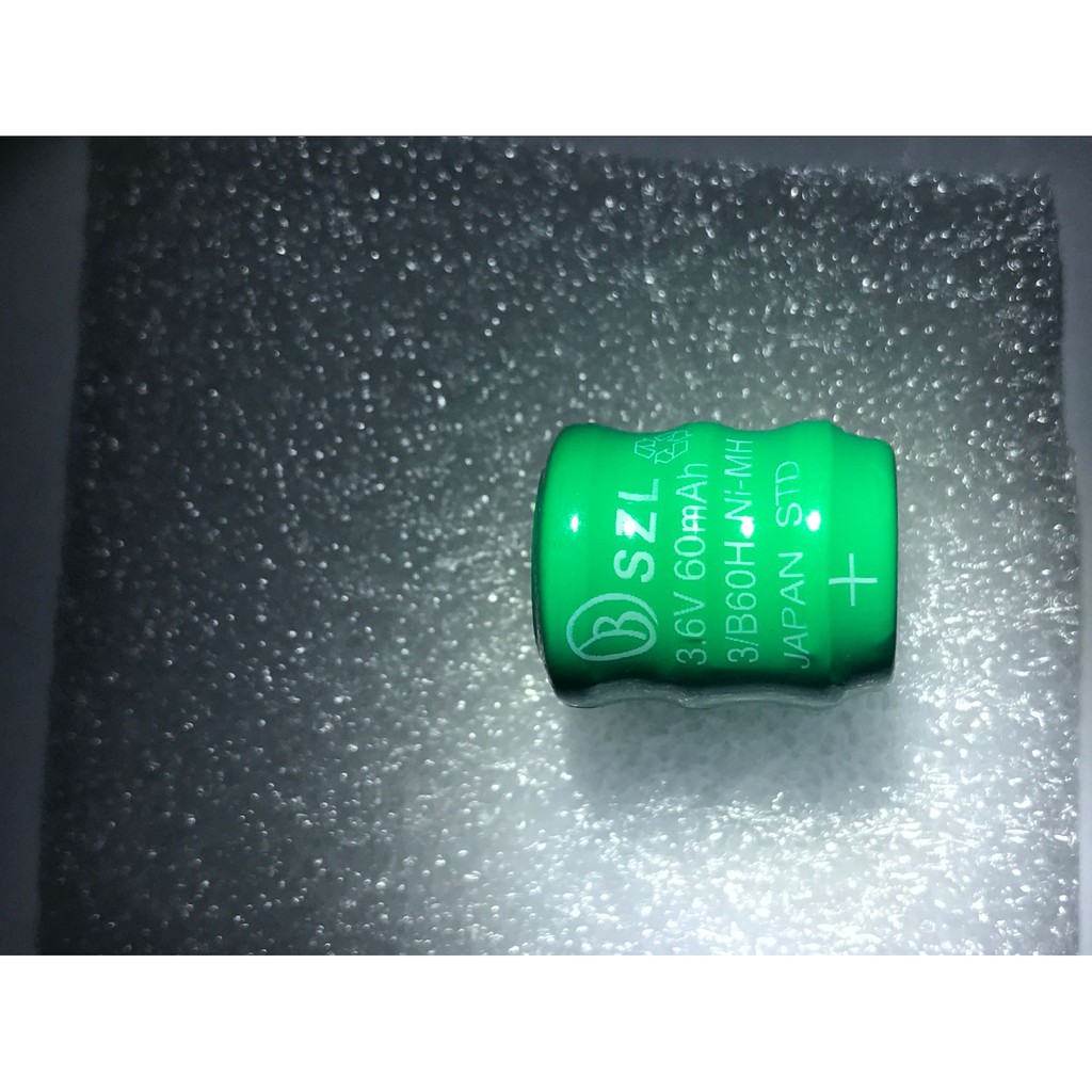 Pin sạc cúc áo chân hàn NI-MH 3.6V