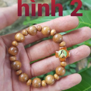 Chuỗi hạt mân côi 10 li gỗ thơm