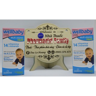 Vitamin tổng hợp Wellbaby Multivitamin liquid cho bé 6 tháng - 4 tuổi
