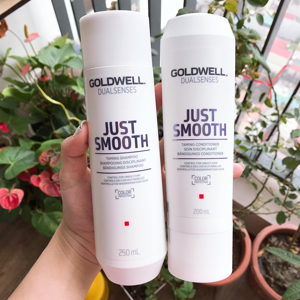 DẦU GỘI XẢ GOLDWELL SUÔN MƯỢT JUST SMOOTH 250ml - 200ml