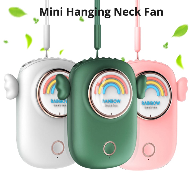 Quạt Đeo Cổ 3 Tốc Độ Không Cánh Sạc USB Tiện Dụng