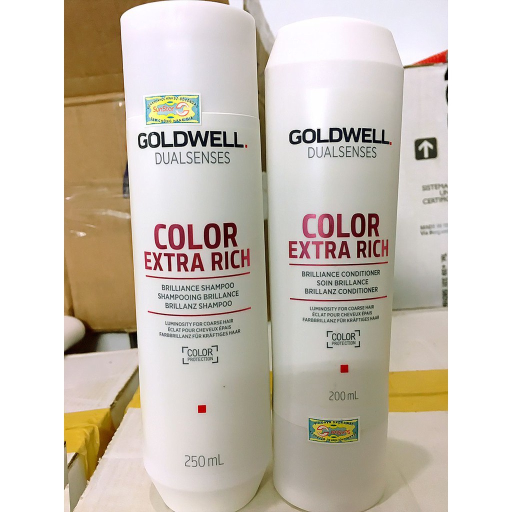 DẦU GỘI XẢ DÀNH CHO TÓC NHUỘM GOLDWELL COLOUR 250ML