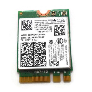 Card Wifi Bluetooth Intel AC 7260 Dual Band cho Laptop