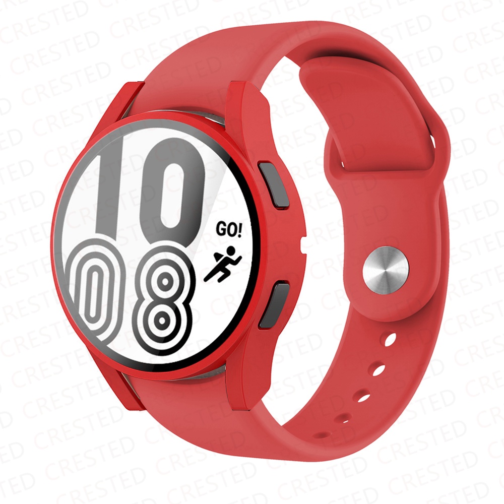 Ốp Dây Đeo Silicone + Ốp Bảo Vệ Cho Đồng Hồ Thông Minh Samsung Galaxy Watch 4 44mm 40mm 20mm 4 44 40 mm