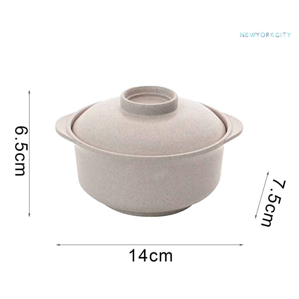 Tô Nhựa Ăn Mì Có Nắp Đậy Chống Mài Mòn