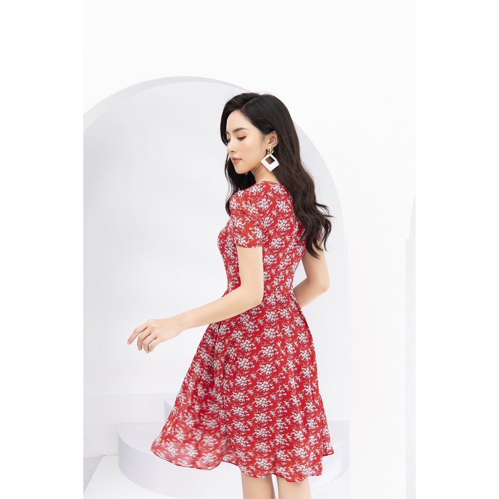 Váy Hoa Thiết Kế Nữ LUPERI LFV3173 Dáng Chữ A Xòe Nhẹ Phù Hợp Đi Làm Đi Chơi Đi Dạo Phố