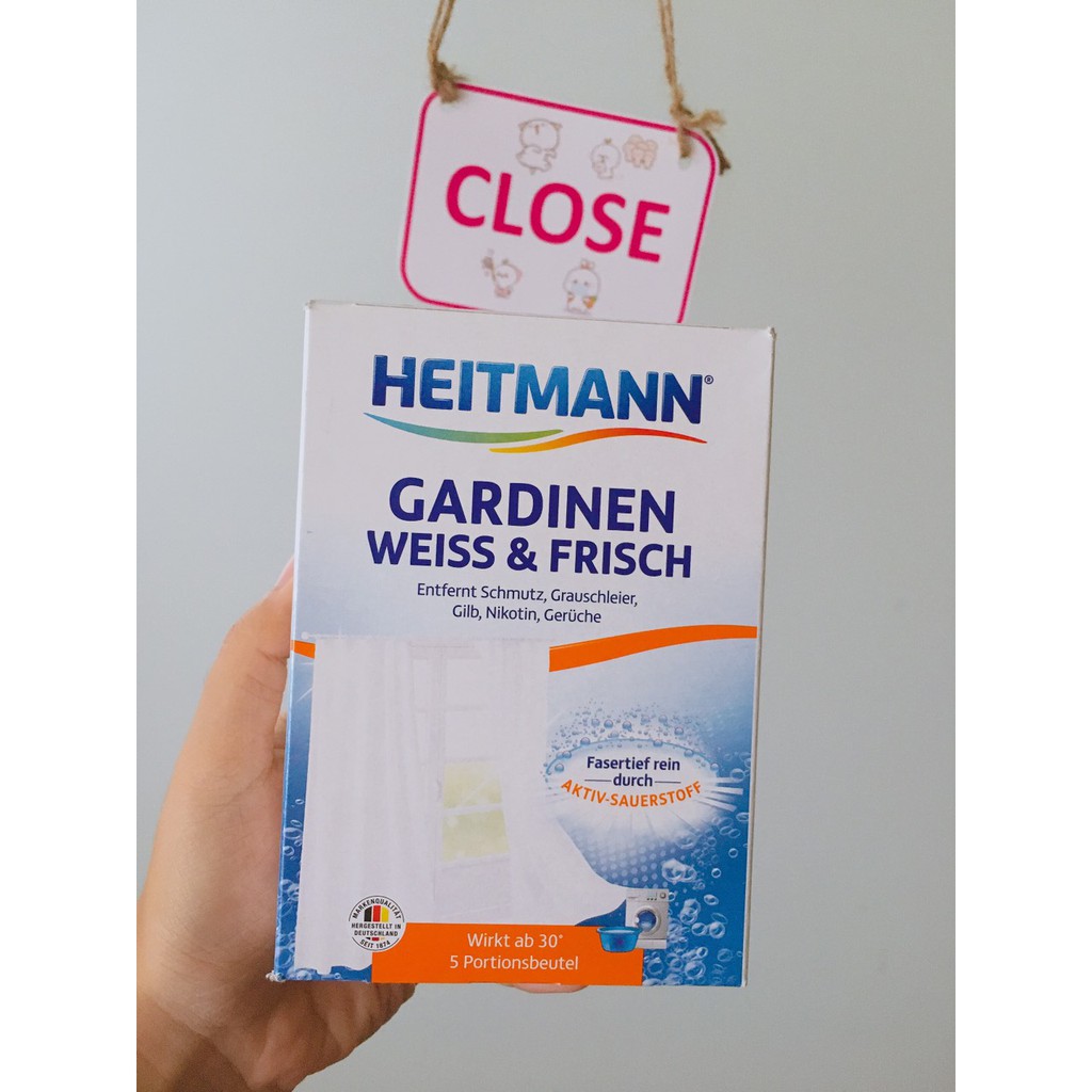 Bột giặt màn cửa Heitmann 250g (gồm 5 gói 50g)