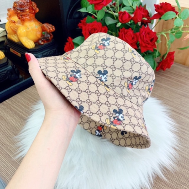 Nón bucket mickey dể thương - mũ tai bèo qc