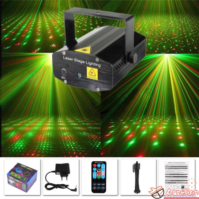 Đen Đèn Chiếu Laser Hình Bầu Trời Đầy Sao Kèm Điều Khiển Từ Xa Tiện Dụng Cho Dj / Sân Khấu