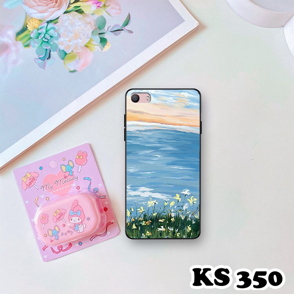 Ốp lưng Oppo F1s - Oppo A59 - Ốp in hình Cánh đồng hoa - Chất liệu TPU siêu bền