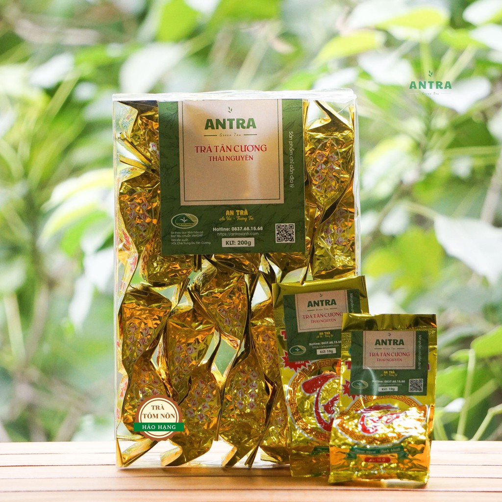 Trà Tân Cương 🌿 | | Hộp 200g -Trà TÔM NÕN HẢO HẠNG nước xanh trong vàng ánh mật ong, vị tiền chát dịu ngọt hậu đượm sâu