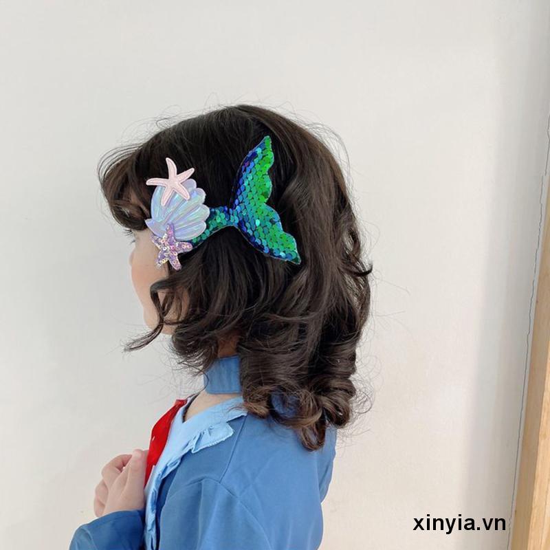 Kẹp Tóc Hình Đuôi Nàng Tiên Cá Dễ Thương Dành Cho Bé Gái