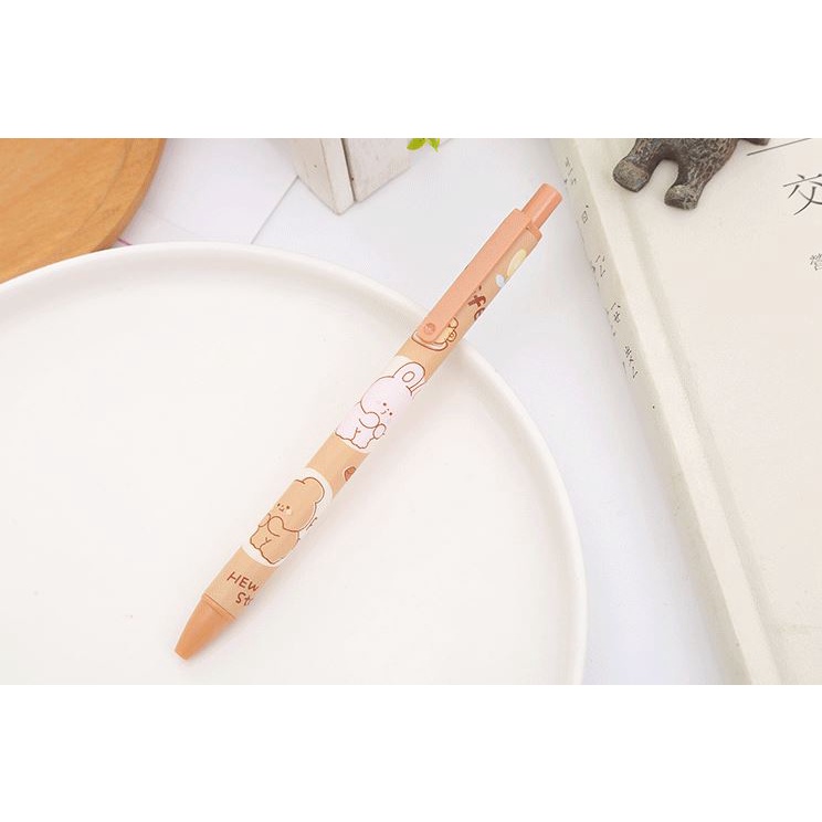 Bút Gel Bấm Mực Đen 0,5mm Hình Con Vật Ngộ Nghĩnh H149