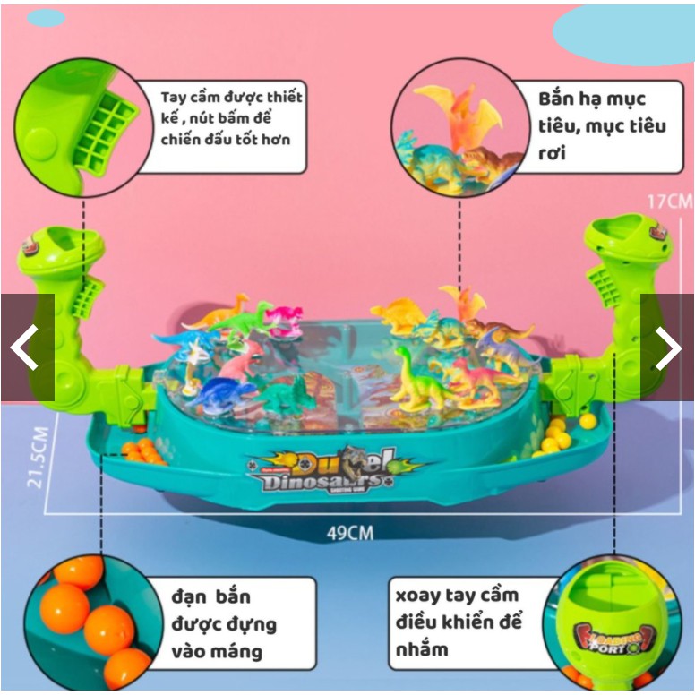 Bộ đồ chơi Khùng Long đại chiến, đấu trường khủng long cho bé MasterKids