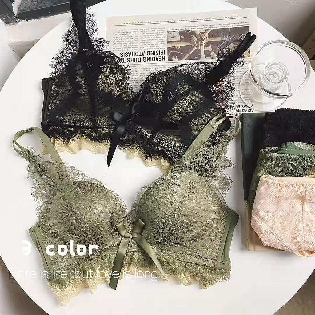 Áo lót nâng ngực phối ren quyến rũ size 32-38AB cho nữ