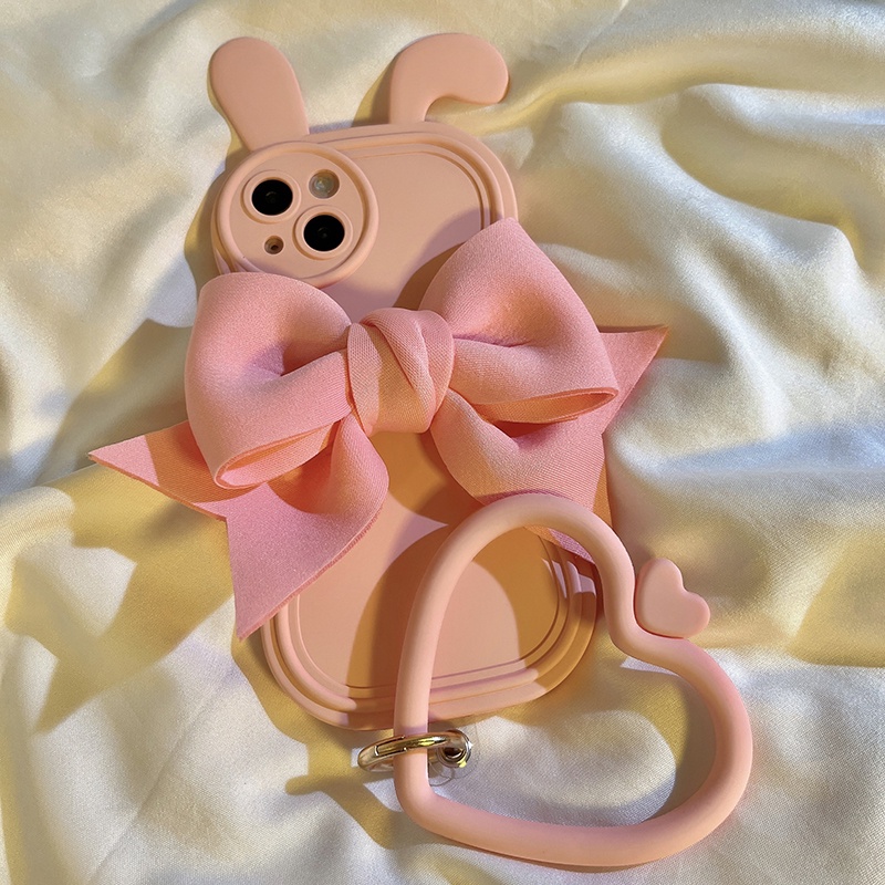 Ốp Điện Thoại Hình Tai Thỏ Dễ Thương Cho IPhone 14 14Pro 14ProMax 13 13Pro 13ProMax 12 12Pro 12ProMax 11 11Pro 11ProMax XSMax XR X XS