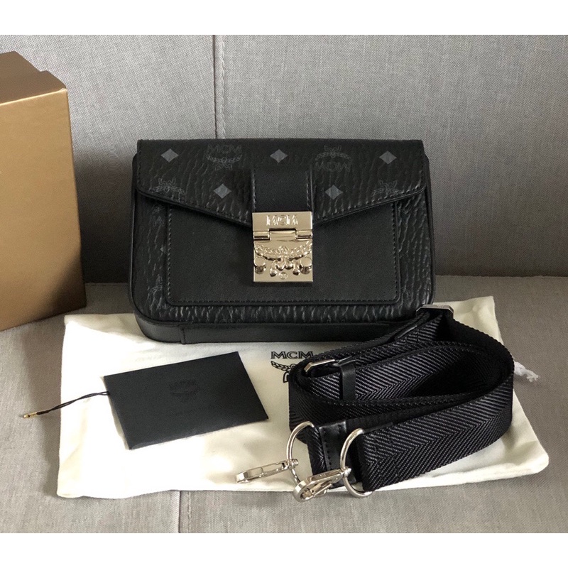 Túi đeo chéo cho nam và nữ MCM da thật cao cấp