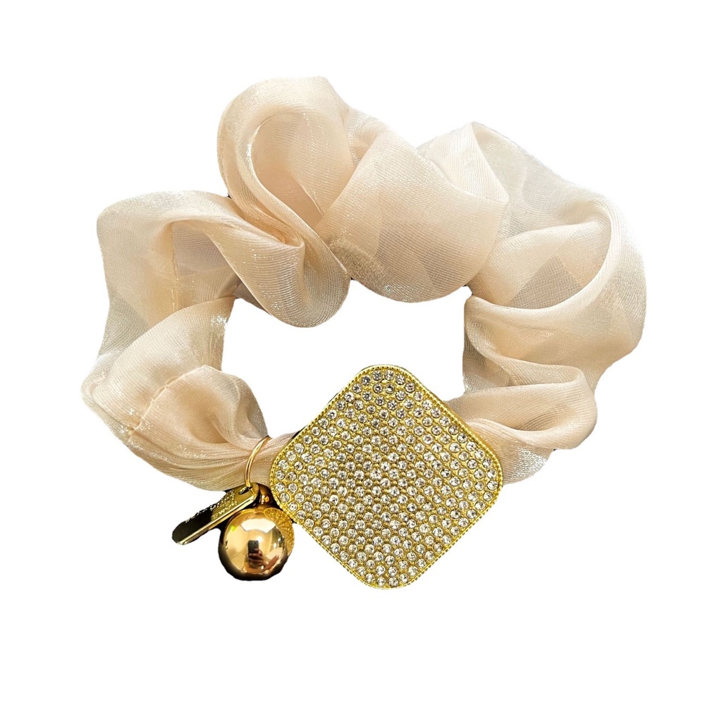 Buộc Tóc Nữ Đính Đá BT04 Sang trọng, Tiểu Thư Phong Cách Hàn quốc