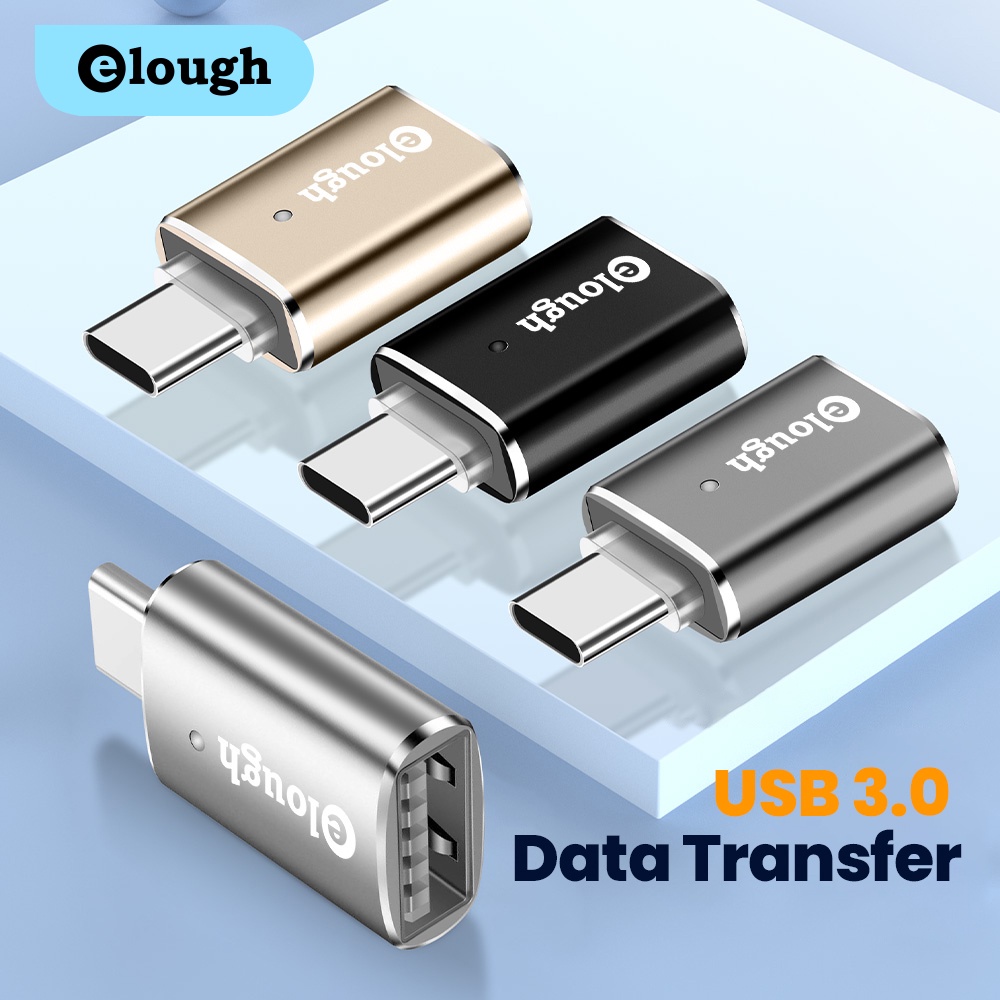 Đầu chuyển đổi ELOUGH từ cổng USB 3.0 sang giắc cắm Type C tùy chọn màu sắc