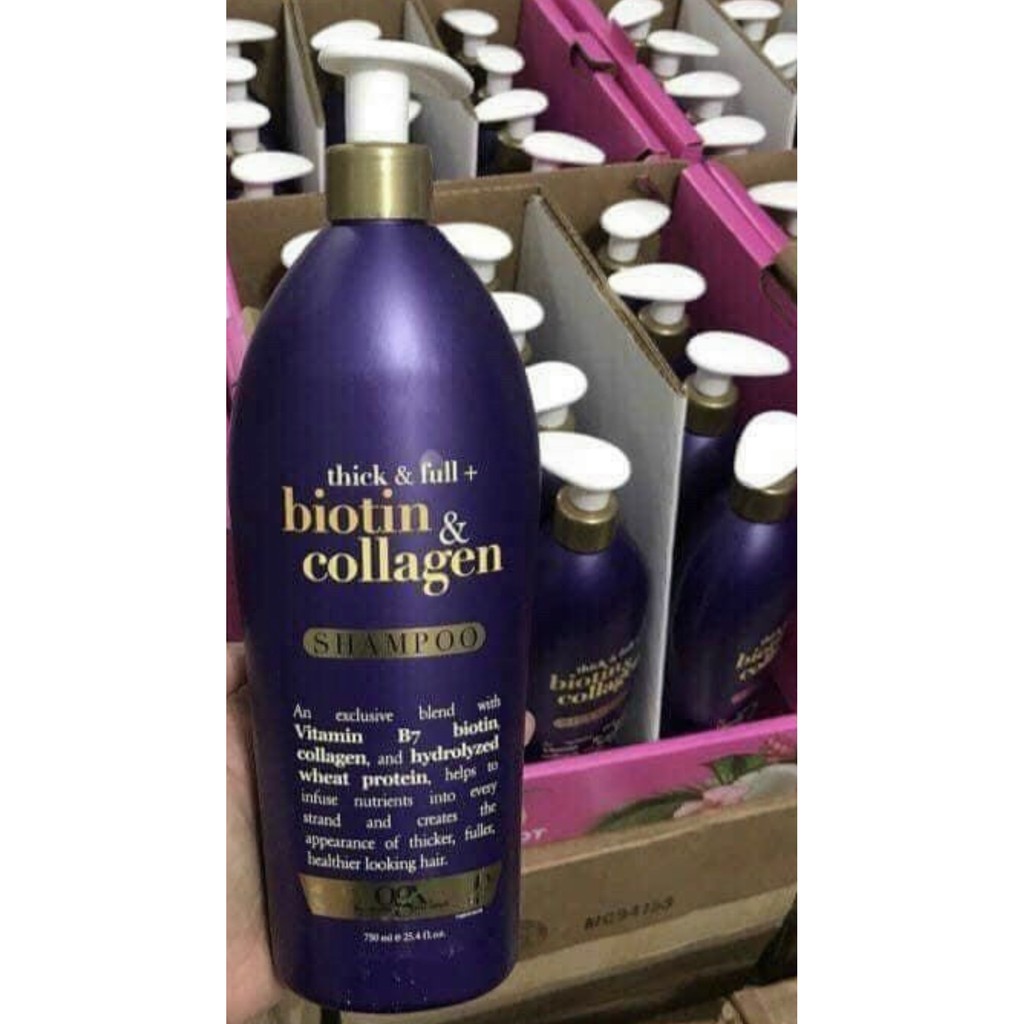 DẦU GỘI OGX THICK FULL BIOTIN & COLLAGEN 750ML