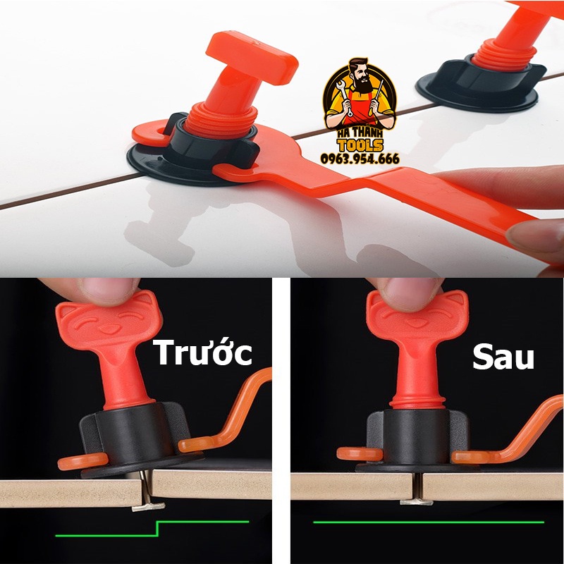 Ke cân bằng ốp lát gạch tái sử dụng - Ke vít ốp lát gạch men chữ T