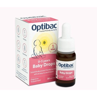 Optibac Hồng dạng giọt Drops chuẩn UK mẫu mới