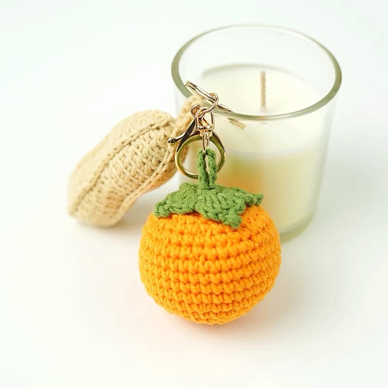 DIY Gói Nguyên Liệu Móc Len Quả Cam   Và Củ 🥜 - Quà Tặng Handmade Tự Làm Trang Trí Móc Khoá [Có hướng dẫn]