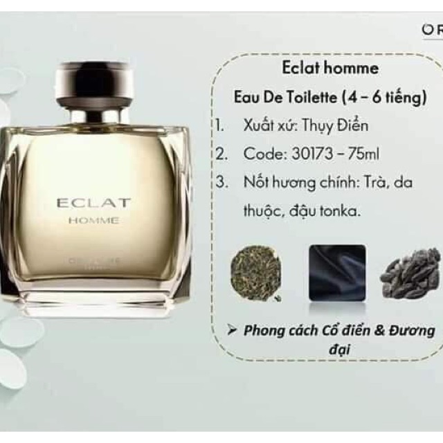 Nước hoa dành cho nam mùi sành điệu chai 50ml