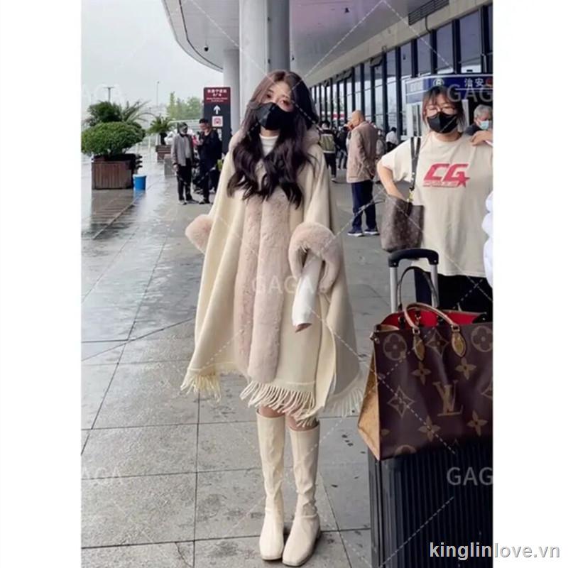 Áo khoác lông dáng dài thiết kế mới