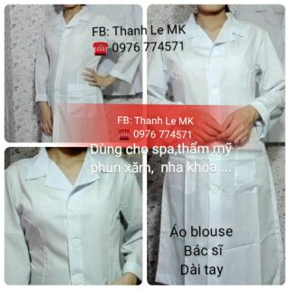 Áo Blouse trắng 
Cộc tay Dùng cho : Bác sĩ,  spa,  thẩm mỹ... Nhiều chất vải khác nhau,  siêu đẹp