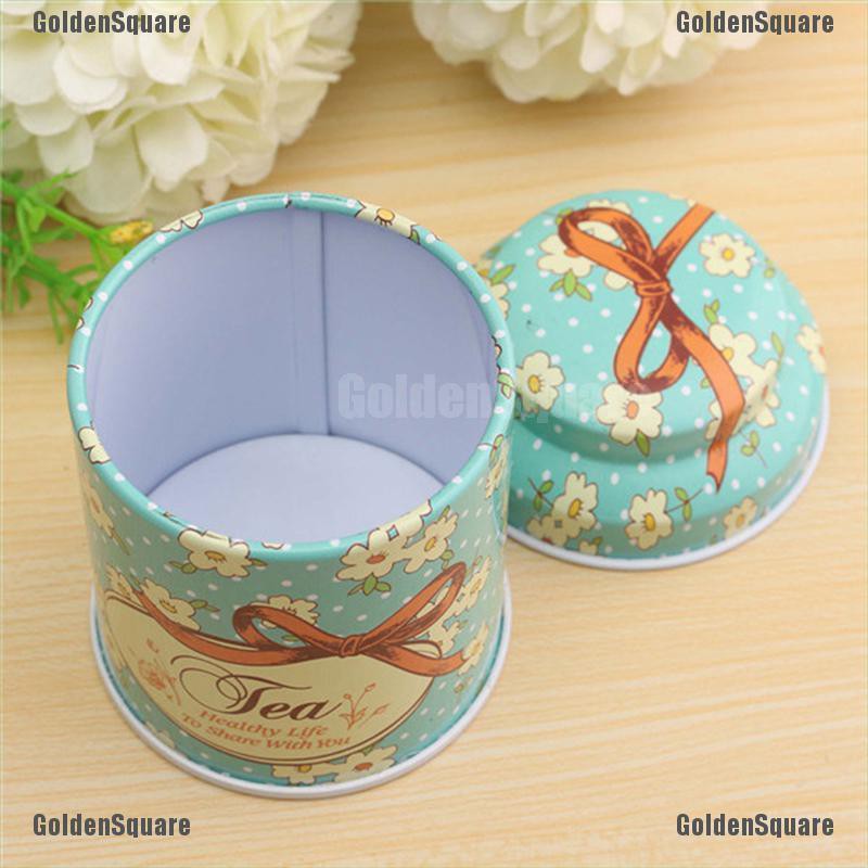 Hũ Thiếc Đựng Trà / Cà Phê / Kẹo / Đường Họa Tiết Hoa