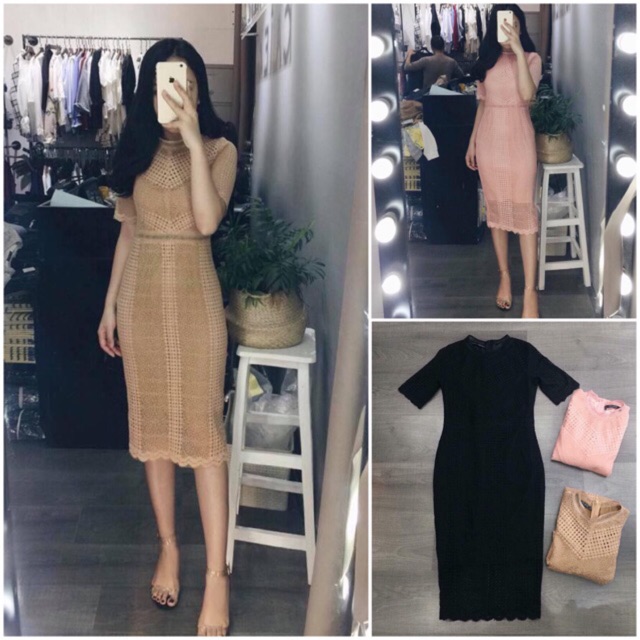 Bán Sỉ (đã cập nhật) Đầm ren body thời trang dáng dài CC53