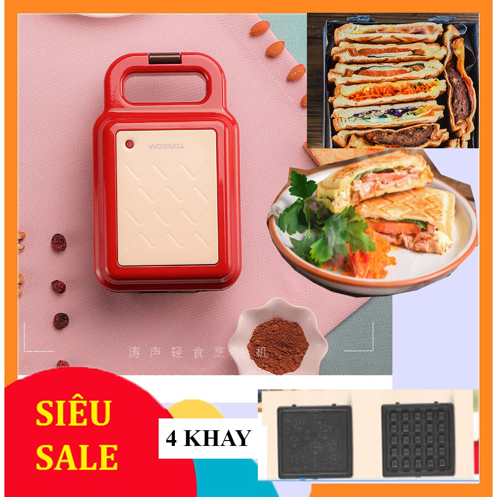 [HÀNG CÓ SẴN] Máy ép bánh mì sanwich mini  Máy làm sanwich ,rán trứng,Máy ép bánh mỳ, làm đồ ăn sáng